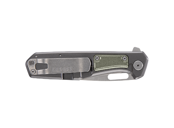 Gerber Minisada Green D2 stål Plain Edge blad